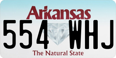 AR license plate 554WHJ