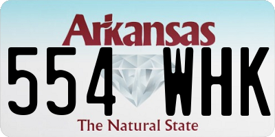 AR license plate 554WHK
