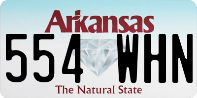 AR license plate 554WHN