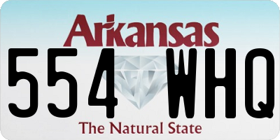 AR license plate 554WHQ