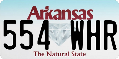 AR license plate 554WHR