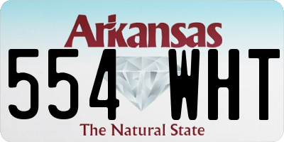 AR license plate 554WHT