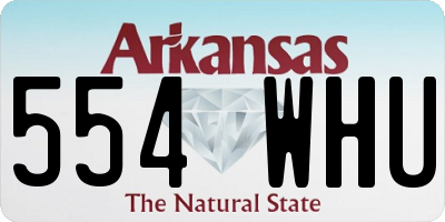AR license plate 554WHU