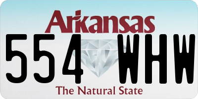 AR license plate 554WHW
