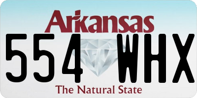 AR license plate 554WHX