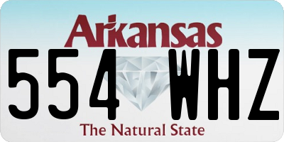 AR license plate 554WHZ