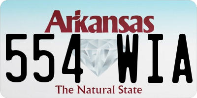 AR license plate 554WIA