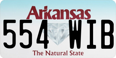 AR license plate 554WIB