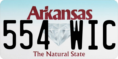 AR license plate 554WIC
