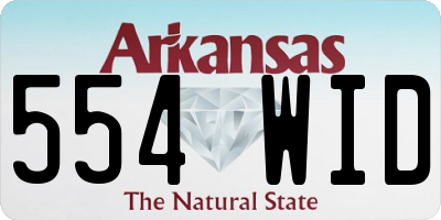 AR license plate 554WID
