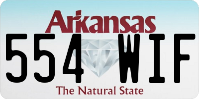 AR license plate 554WIF