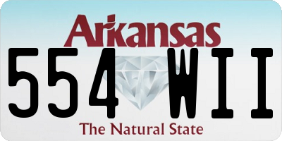 AR license plate 554WII