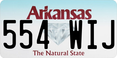 AR license plate 554WIJ