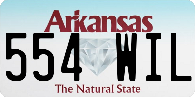 AR license plate 554WIL
