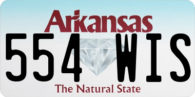 AR license plate 554WIS