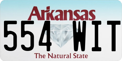 AR license plate 554WIT