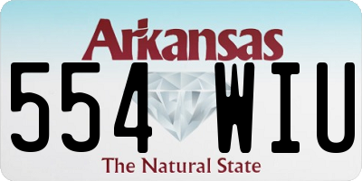 AR license plate 554WIU