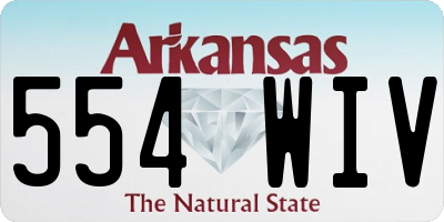 AR license plate 554WIV