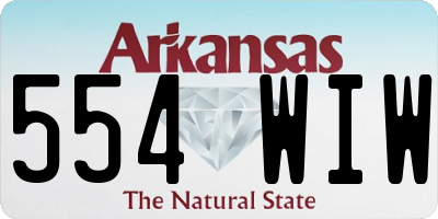AR license plate 554WIW