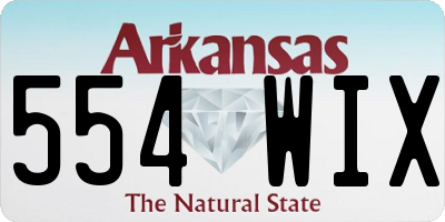 AR license plate 554WIX