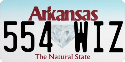 AR license plate 554WIZ