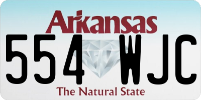 AR license plate 554WJC