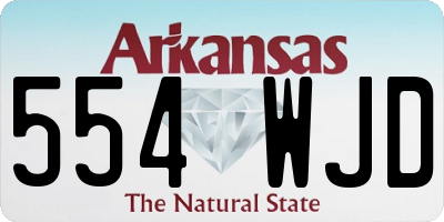 AR license plate 554WJD