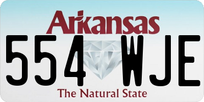 AR license plate 554WJE