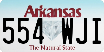 AR license plate 554WJI