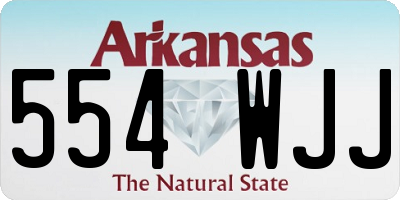 AR license plate 554WJJ