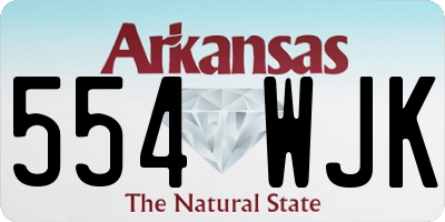 AR license plate 554WJK