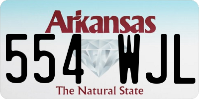 AR license plate 554WJL