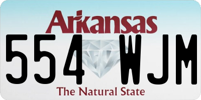 AR license plate 554WJM