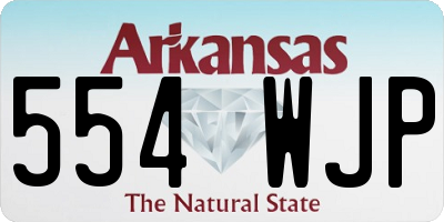 AR license plate 554WJP