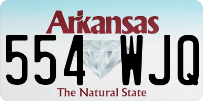 AR license plate 554WJQ