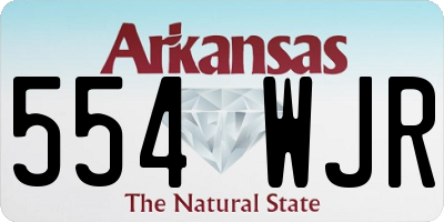 AR license plate 554WJR