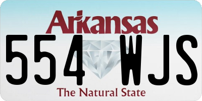 AR license plate 554WJS