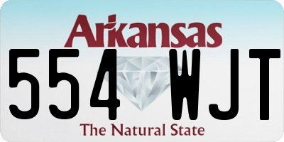 AR license plate 554WJT