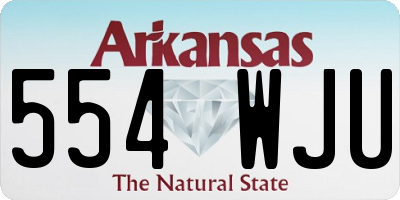 AR license plate 554WJU