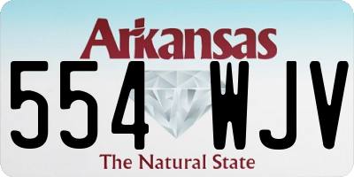 AR license plate 554WJV