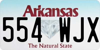 AR license plate 554WJX