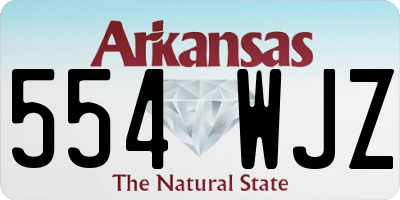 AR license plate 554WJZ