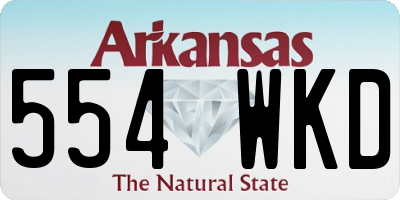 AR license plate 554WKD