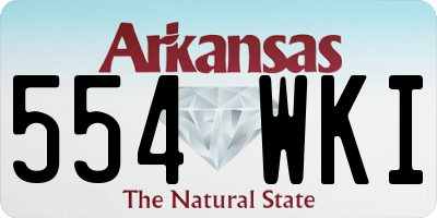 AR license plate 554WKI