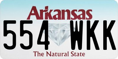AR license plate 554WKK