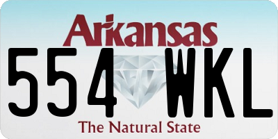 AR license plate 554WKL