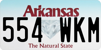 AR license plate 554WKM