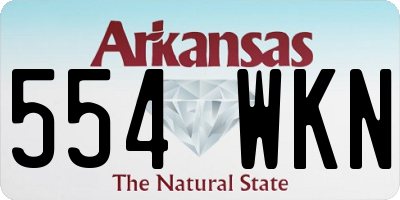 AR license plate 554WKN