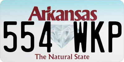 AR license plate 554WKP