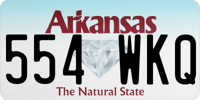 AR license plate 554WKQ